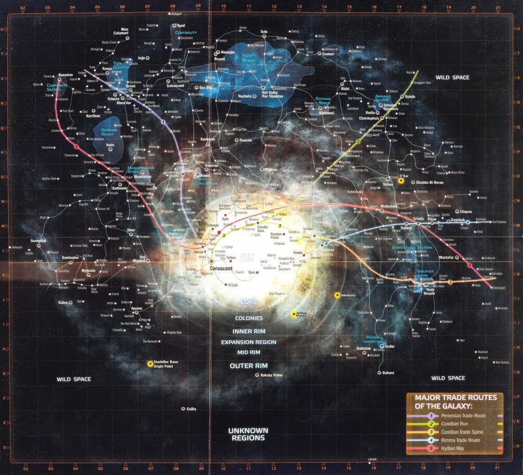 SW Galaxy map